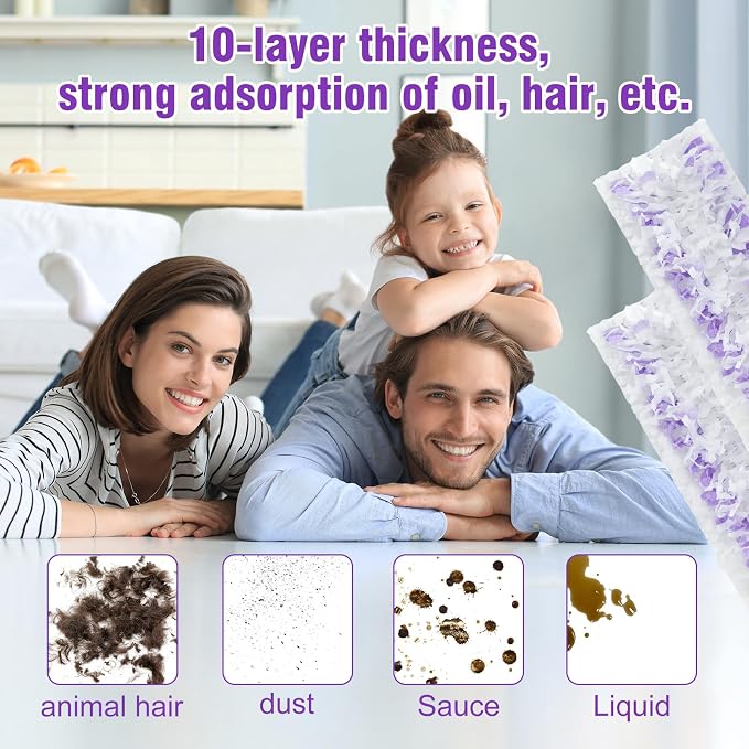 60 Pack Disposable Power Mop Refills Pads Compatible - Image 3
