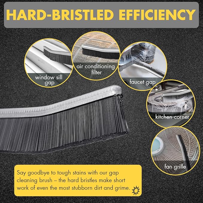 3Pcs Crevice Gap Cleaning Brush, Hard Bristle Brushes - Image 2