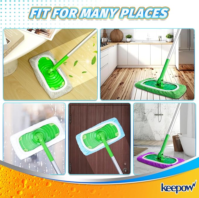 KEEPOW Reusable Microfiber Mop Pads - Image 6