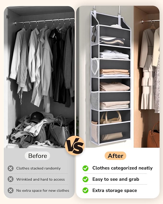 ULG 2 Pack Small Over Door Organizer - Image 5