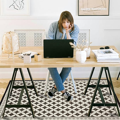 Office Chair Mat for Hardwood Floor, 72"x48" Easy Glide Computer Desk Mat Protector for Rolling Chair Under Desk Rug Nonslip Backing, Machine Wash, (Modern)