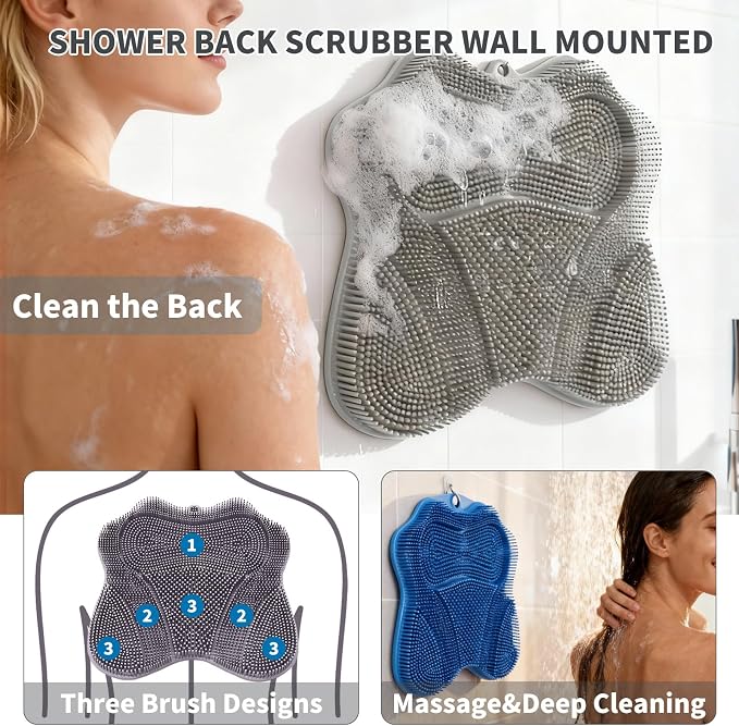 Show Foot Scrubber Mat & Silicone Back Scrubber - Image 6