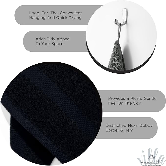100% Cotton Wash Cloth for face & Body Set of 12, Sustainable, Highly Absorbent - Image 4