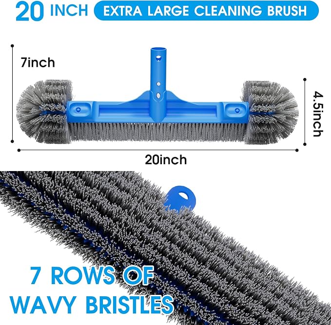 Pool Brush for Cleaning Pool Walls, Safe for Vinyl Liner - Image 4