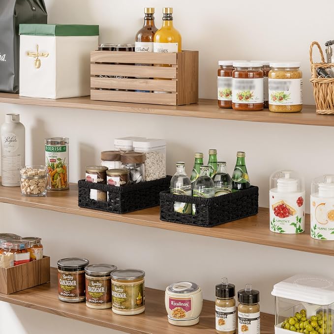 StorageWorks Small, Pantry Baskets, Wicker Storage Baskets - Image 6