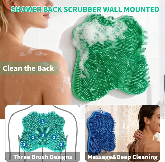 Show Foot Scrubber Mat & Silicone Back Scrubber - Image 6