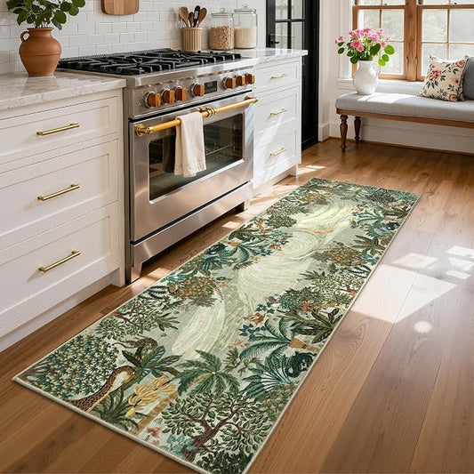 GarveeHome 2x6 Jungle Washable Runner Rug by GarveeHome