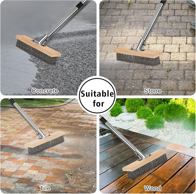 Heavy Duty Wire Push Broom - Image 2
