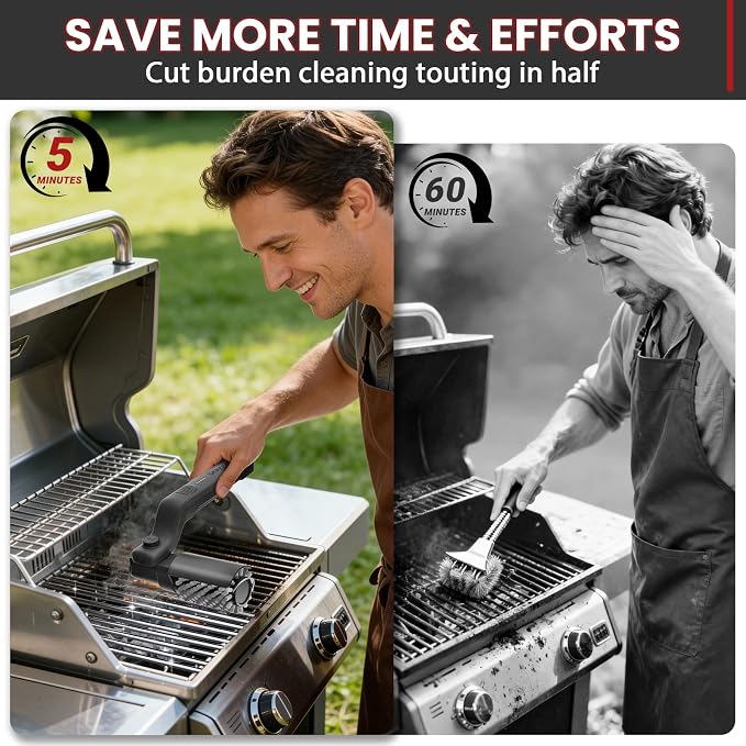 Electric Grill Brush, Cordless Electric BBQ Grill Cleaner - Image 5