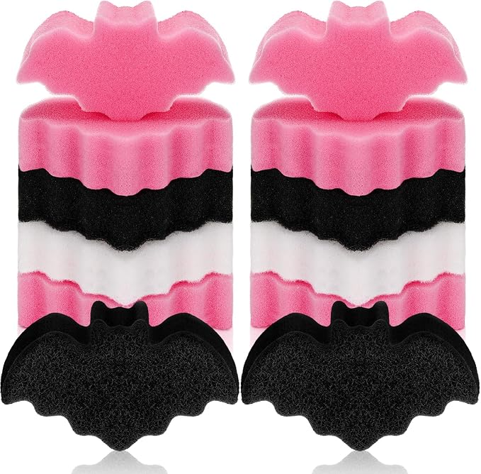 Tioncy 12 Pack Bat Kitchen Sponges Bulk Dual Sided Scrubber Sponges Dishwashing by Tioncy