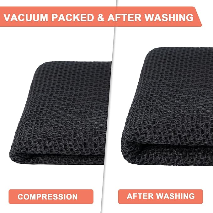BOOMIBOO 8-Pack Kitchen Dish Cloths, 100% Cotton Waffle Weave, Ultra Soft - Image 4