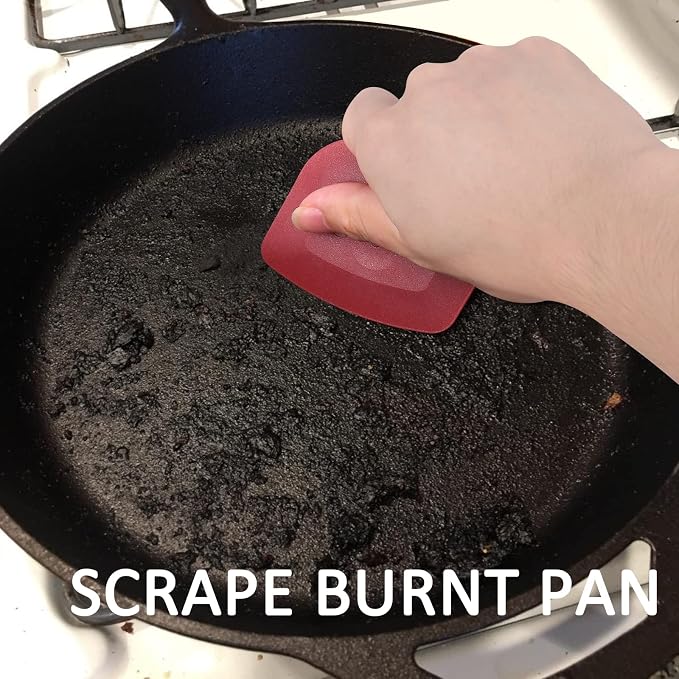 Azureblue Pan Scraper Dish Scraper Food Scraper Tool Plastic Pot Scraper - Image 2