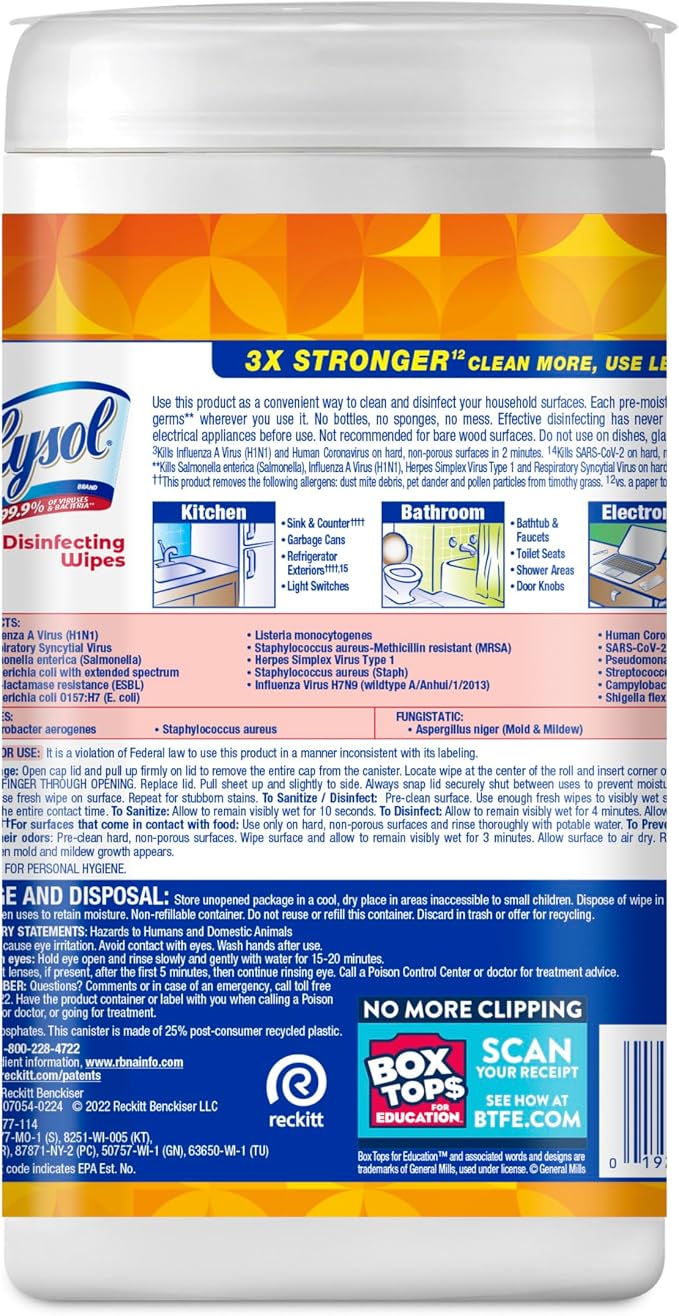 Lysol Disinfectant Wipes, Dorm Room Essentials - Image 6