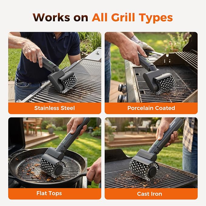 Leebein Electric Grill Brush for Outdoor, 2026 Upgraded BBQ Grill Cleaner - Image 7