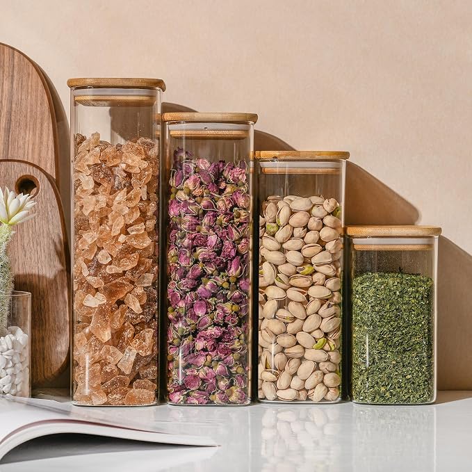 64oz Rectangle Airtight Glass Storage Containers - Image 7