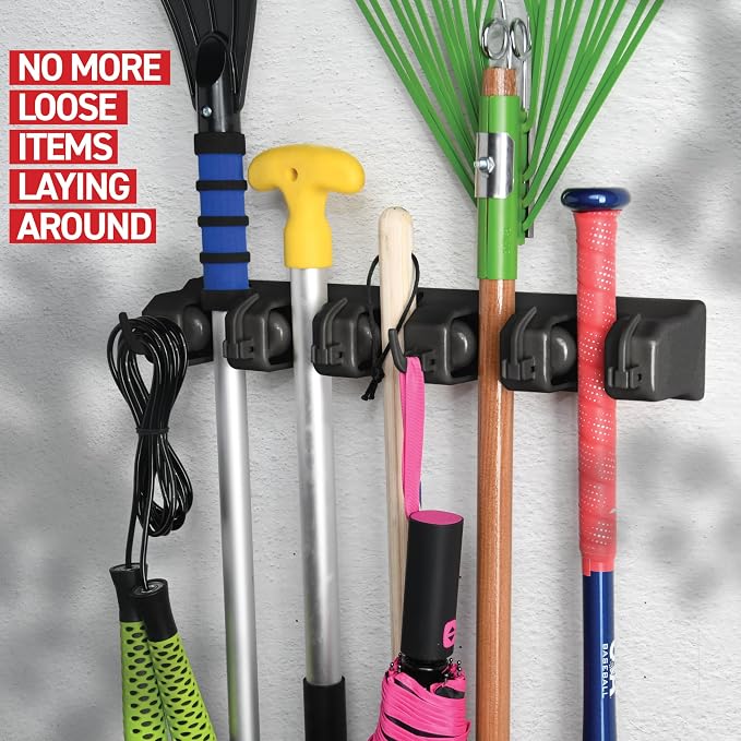 Mop and Broom Holder Wall Mount - Image 4
