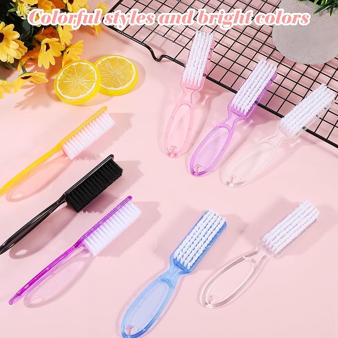 60 Pcs Nail Scrubber Brushes Bulk Handle Grip Manicure Brushes - Image 4