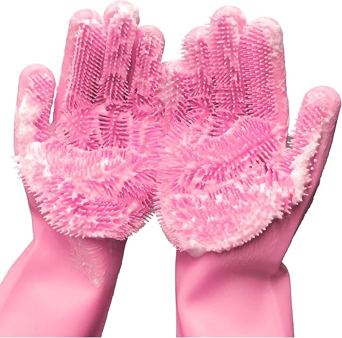 Reusable Cleaning Silicone Gloves by Forliver