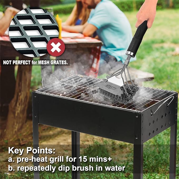 Grill Brush and Scraper Bristle Free – Safe BBQ Brush - Image 6