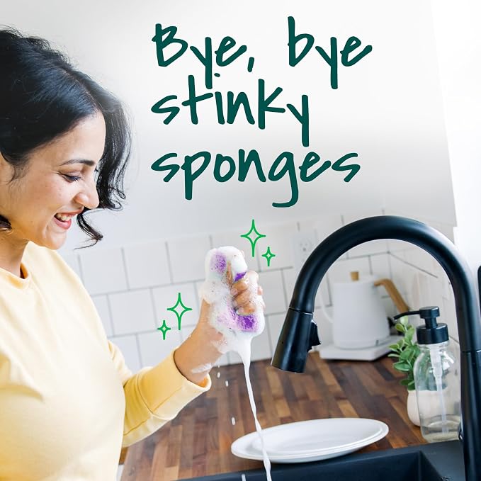 Scotch-Brite Odor Resist Non-Scratch Scrub Sponge, Dishwasher-Safe Kitchen - Image 10