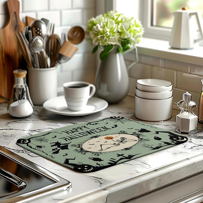 Happy Halloween Dish Drying Mat - Image 6