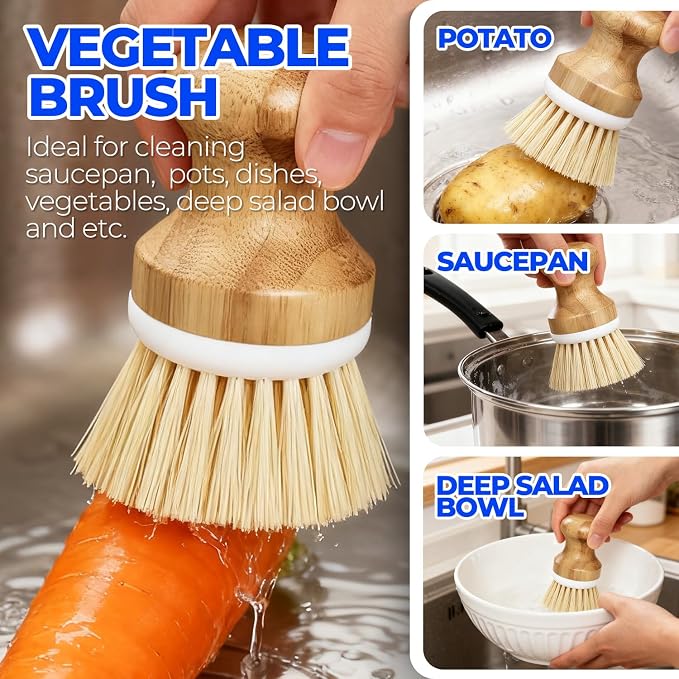 Holikme 6 Pack Dish Brush Kitchen Brushes Set - Image 2