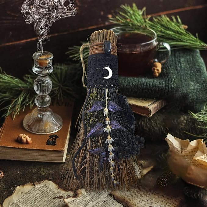 Cinnamon Broom 7.5 Inch Handmade Witch Broom - Image 4