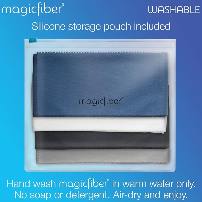 MagicFiber Ultra-Soft Microfiber Glasses & Sunglasses Pouch Case Slim Eyeglass - Image 6