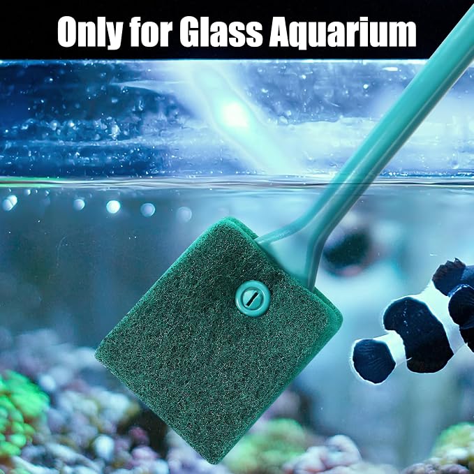 AQUANEAT Fish Tank Cleaning Tools, Aquarium Double Sided Sponge Brush, Algae - Image 4