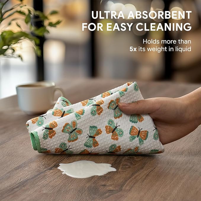 RECYCO Waffle Kitchen Towel Set of 2 - Image 4