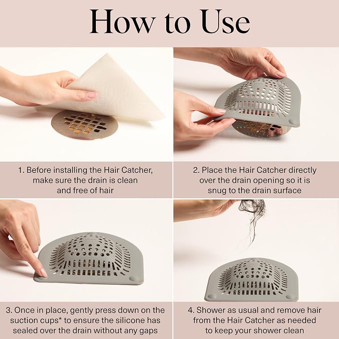 Kitsch Shower Drain Hair Catcher - Image 5