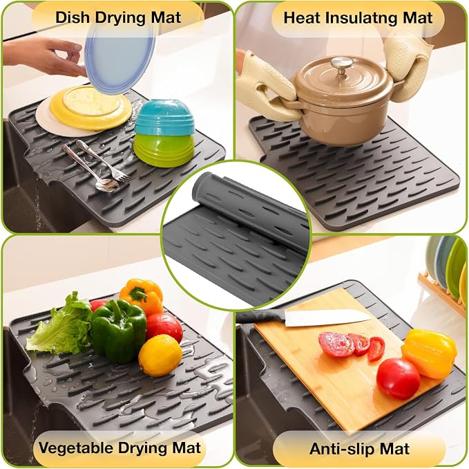 CHIKILLA Silicone Dish Drying Mat - Image 3