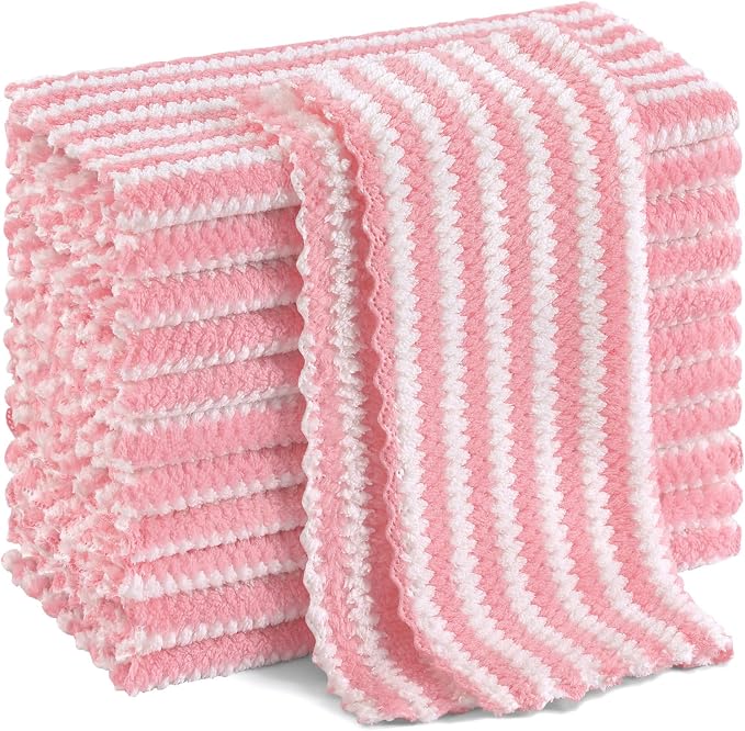 Homaxy 12 Pack Kitchen Dish Cloths, Ultra Soft and Absorbent Dish Towels by Homaxy