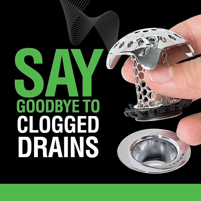 SinkShroom Ultra Revolutionary Bathroom Sink Drain Protector, Stainless Steel - Image 3