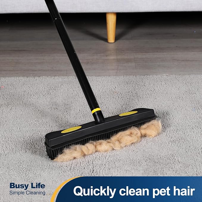 Yocada Pet Hair Removal Rubber Broom 2 in 1 Floor Brush - Image 6