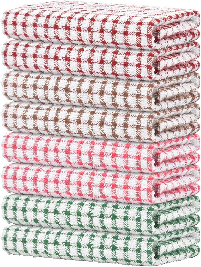Nialnant 8 Pack Kitchen Towels, Dish Towels by Nialnant
