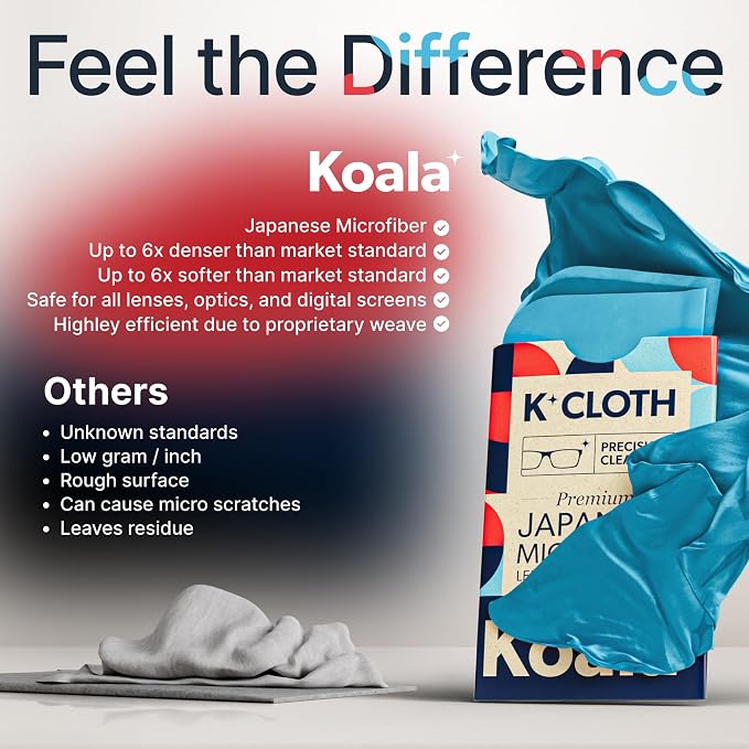 Koala Lens Cleaning Cloth | Japanese Microfiber | Glasses Cleaning Cloths | - Image 5