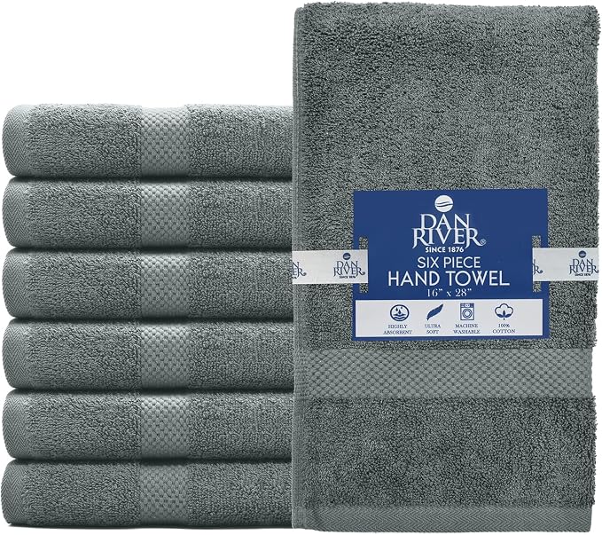 DAN RIVER 6-Pack Premium Hand Towels - Image 6