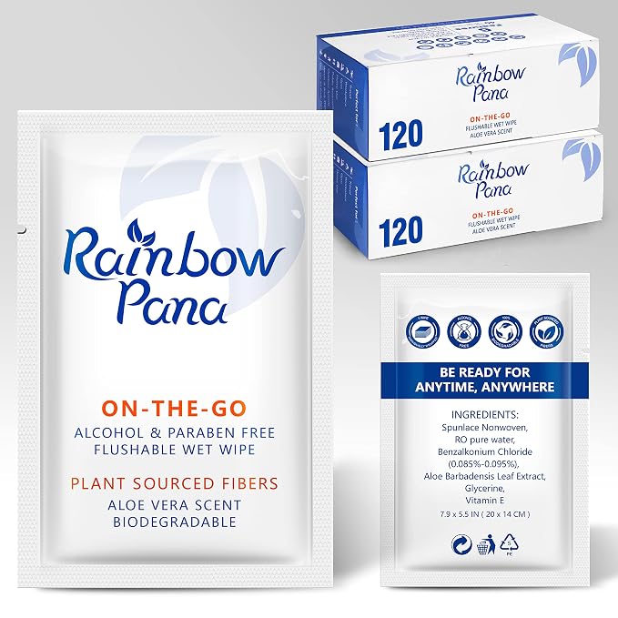 Rainbow Pana Biodegradable Skin Cleansing Wipe, by RainbowPana