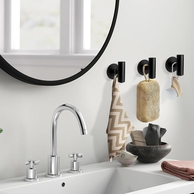 Adhesive Towel Hooks, Heavy Duty Waterproof Wall Hooks, Self Adhesive Coat Robe - Image 6