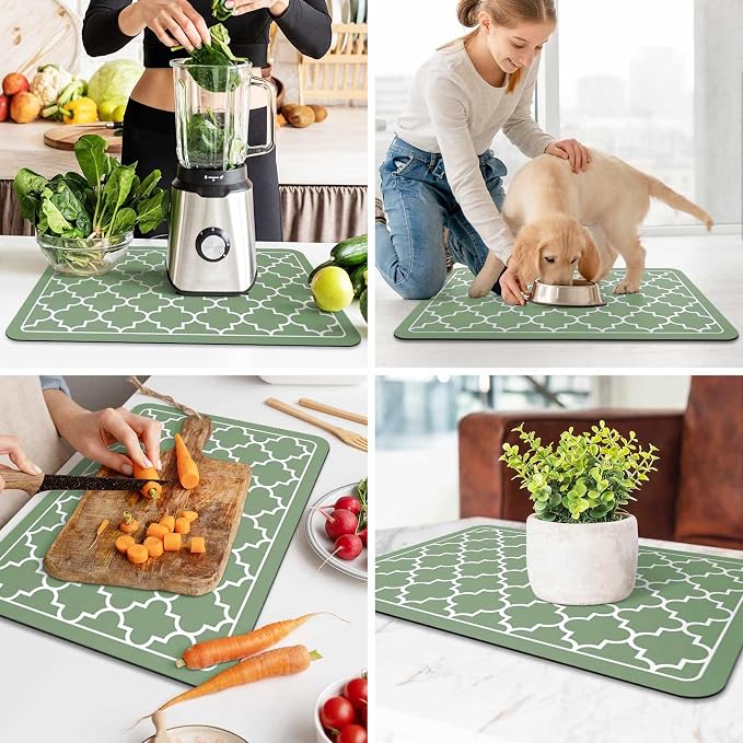 WISELIFE Dish Drying Mat Super Absorbent Drying Mat Large Dish Drying Mats - Image 6
