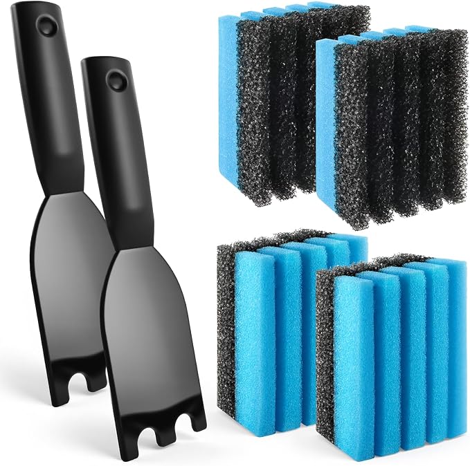4-Pack Cleaning Sponge 12207 and 2-Pack Grill Scraper by Unknown