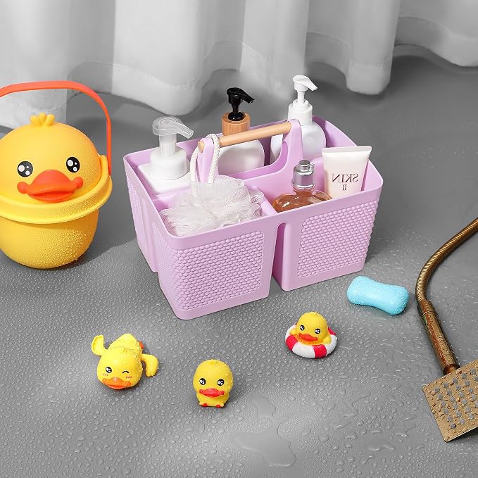 rejomiik Portable Shower Caddy Basket Plastic Cleaning Caddy Organizer Storage - Image 7