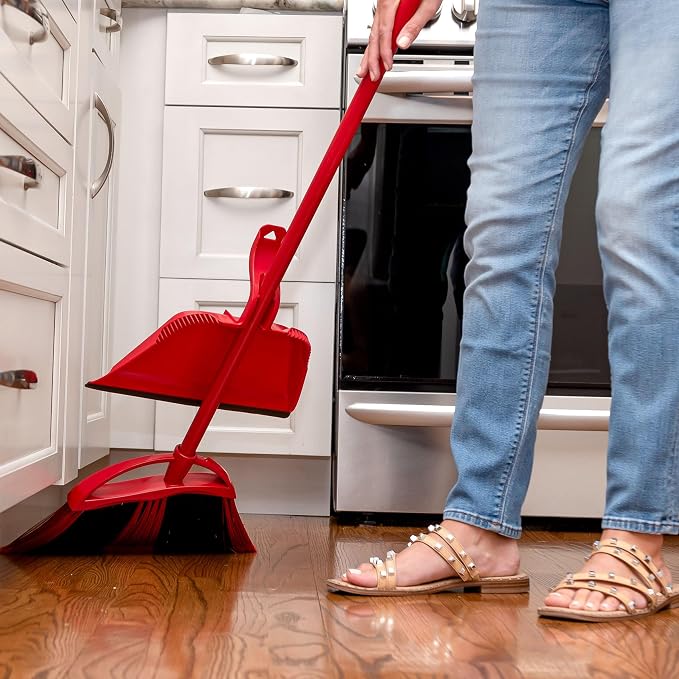 O-Cedar One Sweep Broom with Step-On Dustpan | Remove 99% with One | - Image 16