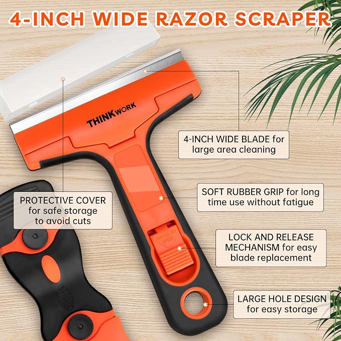 Razor Blade Scraper, 2 Pack Razor Scraper - Image 2