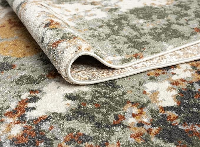 Keen Home Design Area Rugs - 3x5 Non-Shedding, Abstract Rugs for Kitchen, Living Room, Bedroom, Dining Room, Entryway - Size: 3' x 5', Multi