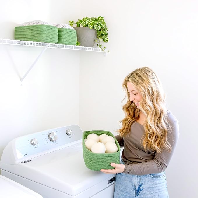 NaturalCozy 11.8"x8"x4.5” Rectangle Storage Baskets - Image 8