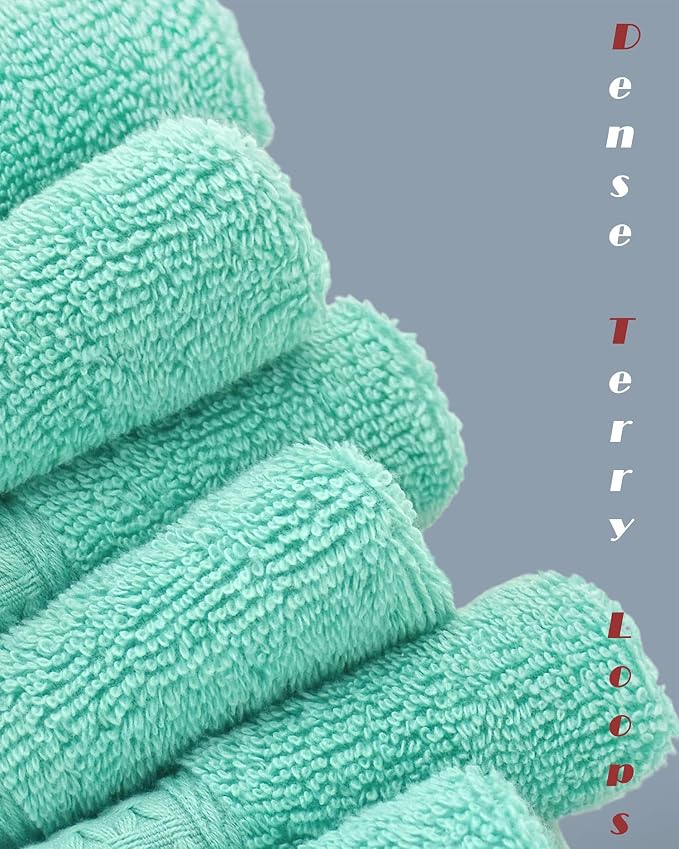 Cleanbear Washcloths for Your Body 100% Cotton Facecloths Extra Soft Bathroom - Image 4