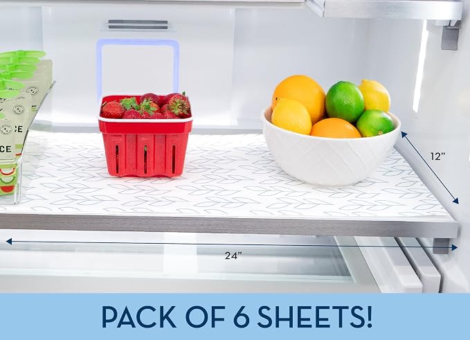 Refrigerator Liners, Shelf Liner, Absorbent Fridge Liners, 12 Inch x 24 Inch - Image 6