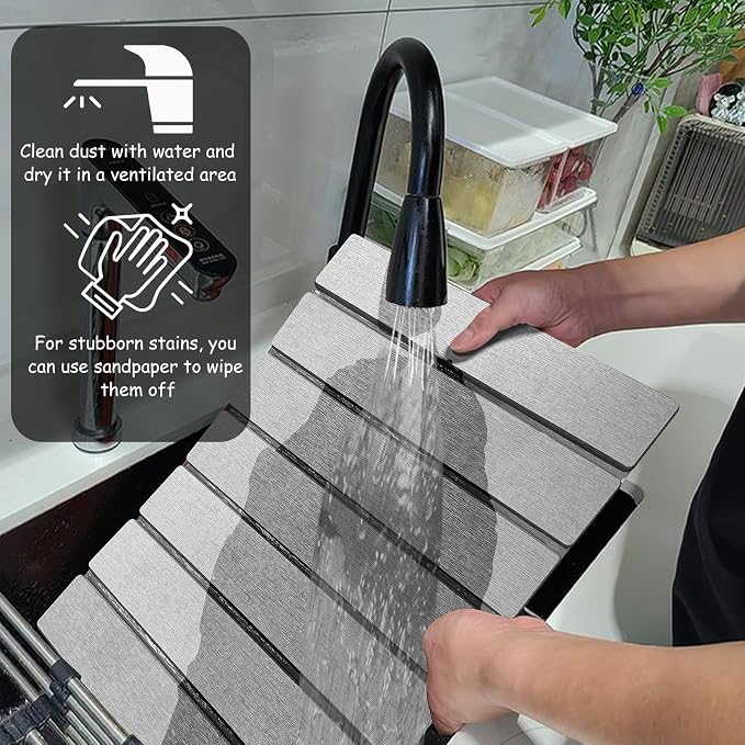 Stone Dish Drying Mat For Kitchen & Bathroom - Image 8